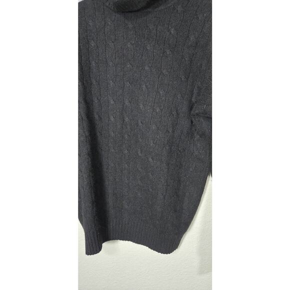 Ralph Lauren Cable-Knit Cashmere Turtleneck size m - Picture 3 of 8